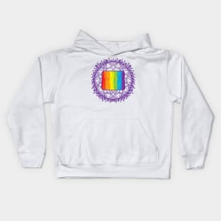 Wyoming Mandala Pride Kids Hoodie